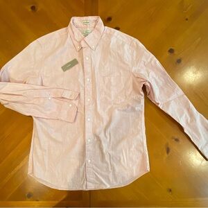 J. Crew Pink Casual Button Down Shirt with Subtle Pattern